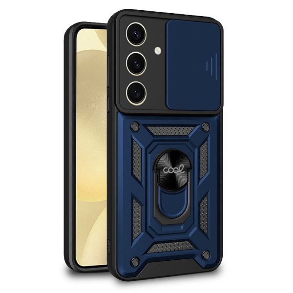 Carcasa COOL para Samsung S926 Galaxy S24 Plus Hard Ring Azul