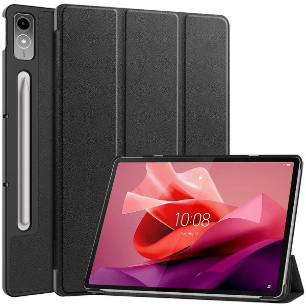 Funda COOL para Lenovo Tab P12 12.7 Pulg Giratoria Polipiel Negro