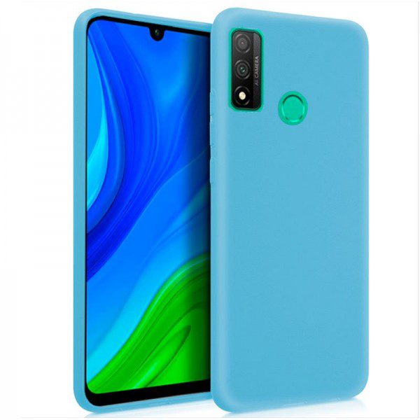 Funda Silicona Huawei P Smart 2020 (Celeste) Barato. Original