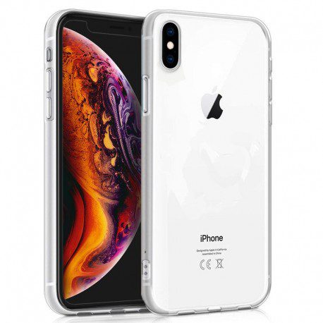 Funda Silicona iPhone XS Max (Transparente) Barato. Original