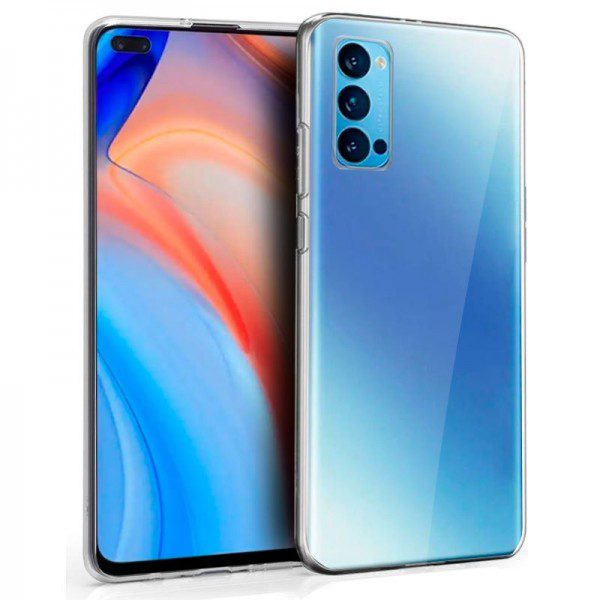 Funda Silicona Oppo Reno 4 Pro (Transparente) Barato. Original