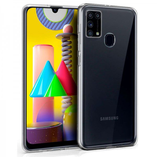 Funda Silicona Samsung M315 Galaxy M31 (Transparente) Barato. Original