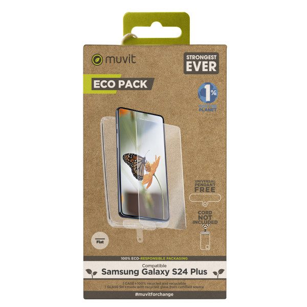 Contribuir a la protección del medio ambiente es esencial en nuestra vida cotidiana. El PACK Funda Recycletek y Protector Eco Responsable de Muvit for Change ofrece una solución eficaz y sostenible para cuidar tu smartphone. Este pack incluye una funda 100% reciclable