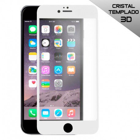 Protector Pantalla Cristal Templado iPhone 6 Plus / 6s Plus (FULL 3D Blanco) Barato. Original