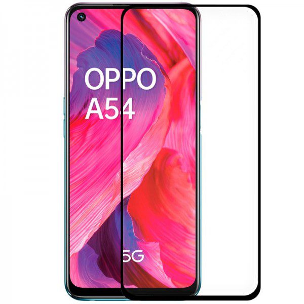 Protector Pantalla Cristal Templado COOL para Oppo A54 5G / A74 5G (FULL 3D Negro)