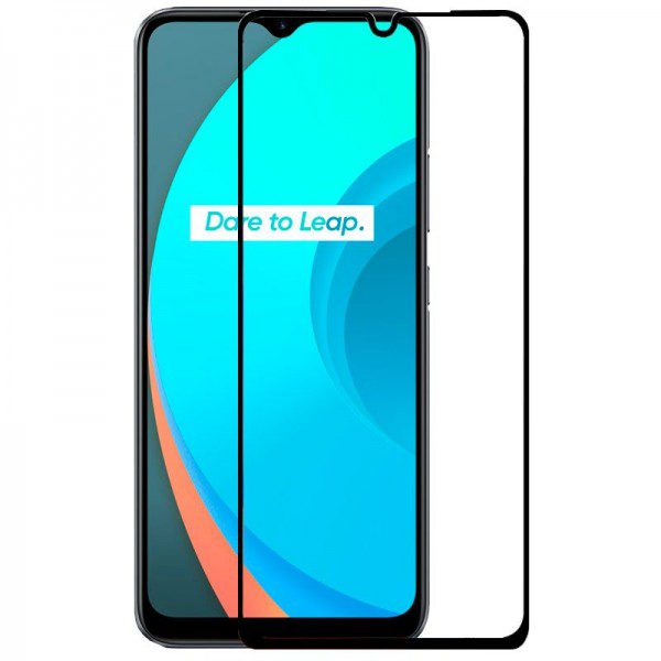 Protector Pantalla Cristal Templado Realme C11 (FULL 3D Negro) Barato. Original