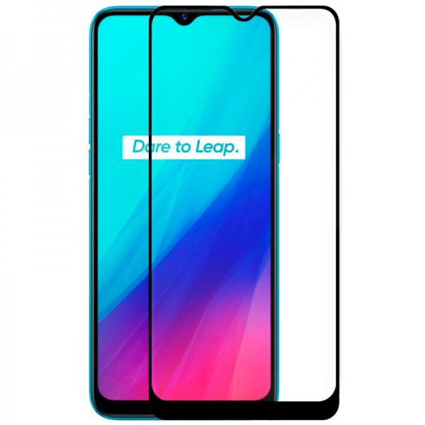 Protector Pantalla Cristal Templado Realme C3 (FULL 3D Negro) Barato. Original