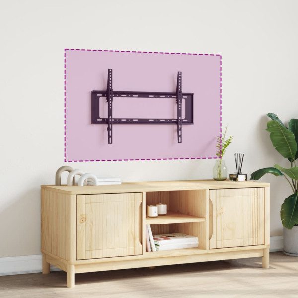 lo que permite ahorrar espacio y tener un aspecto limpio y elegante.Ahorro de espacio: El diseño montado en la pared maximiza el espacio no utilizado y crea un uso más eficiente de tu salón. Información útil:Asegúrate de que tu televisor tiene cuatro orificios de montaje roscados en la parte posterior de la pantalla. Recomendamos medir las distancias entre el orificio VESA de la TV antes de la compra para garantizar la compatibilidad.Asegúrate de que el ancho de tu TV cabe en el soporte.Ofrecemos varios tornillos y espaciadores que se adaptan a tu TV